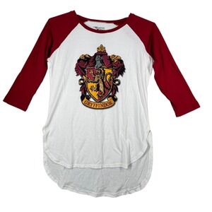 Harry Potter Gryffindor‎ Raglan T-Shirt Unisex Wizarding World 3/4 Sleeve Medium